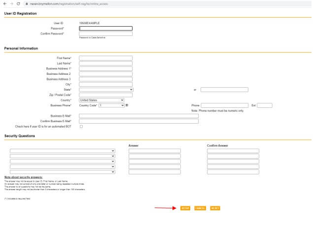 Mellon Registration